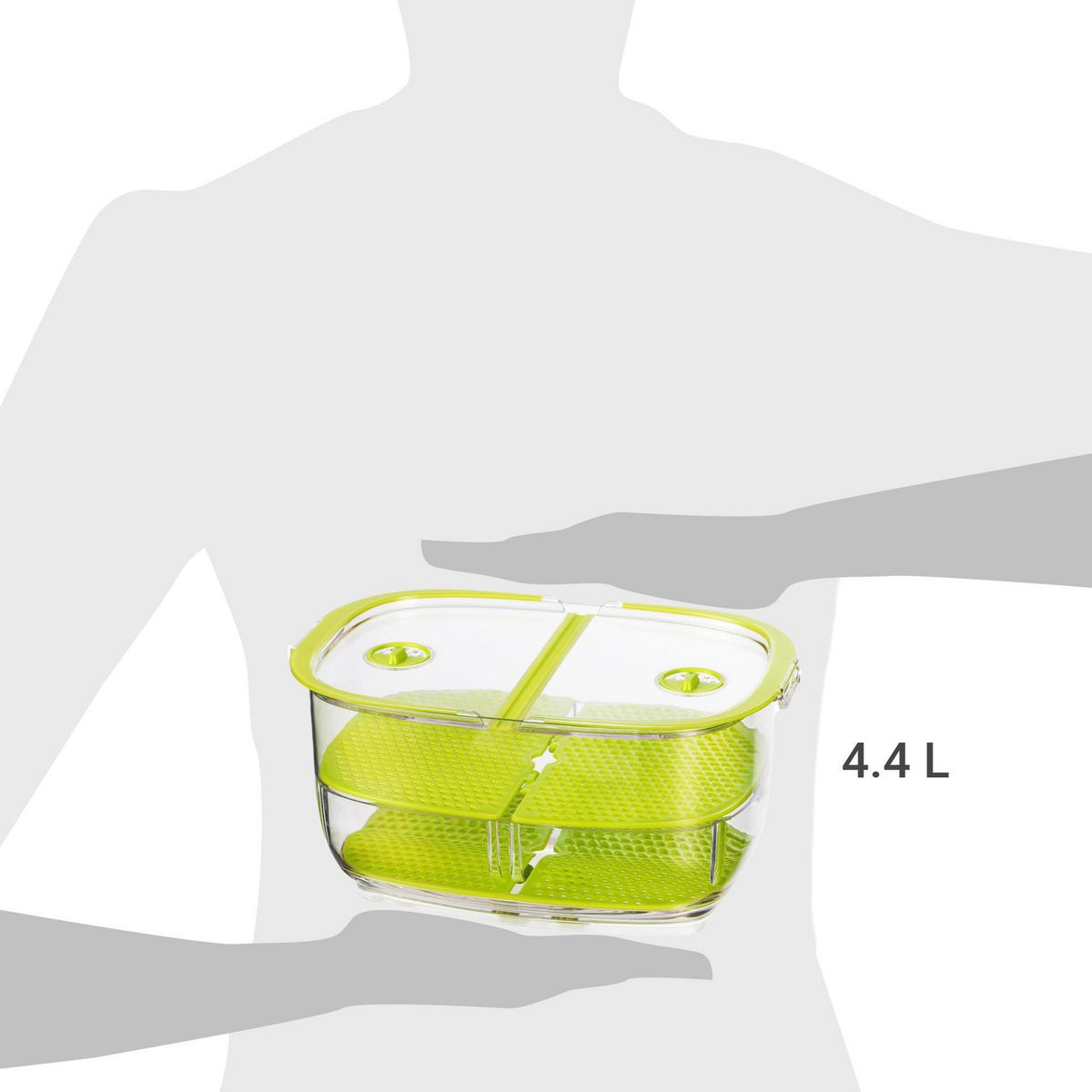 JUST HOME COLLECTION - Contenedor de Alimentos Acrílico 4400 ml