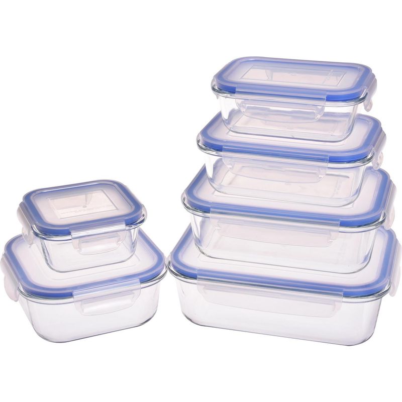 JUST HOME COLLECTION - Set de 6 Contenedores Vidrio