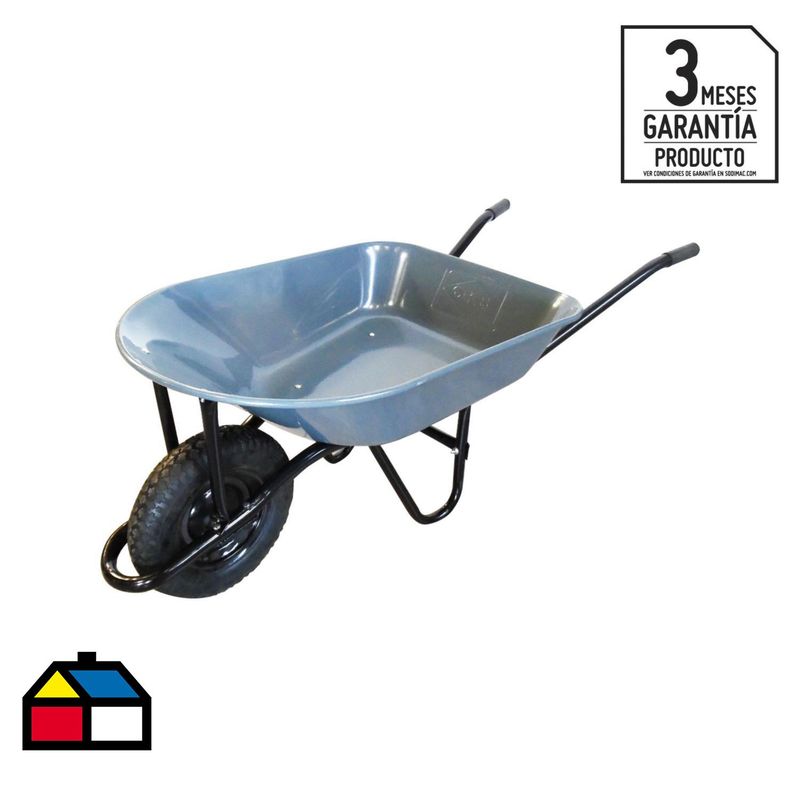 OKB - Carretilla Concretera Gris 70 litros