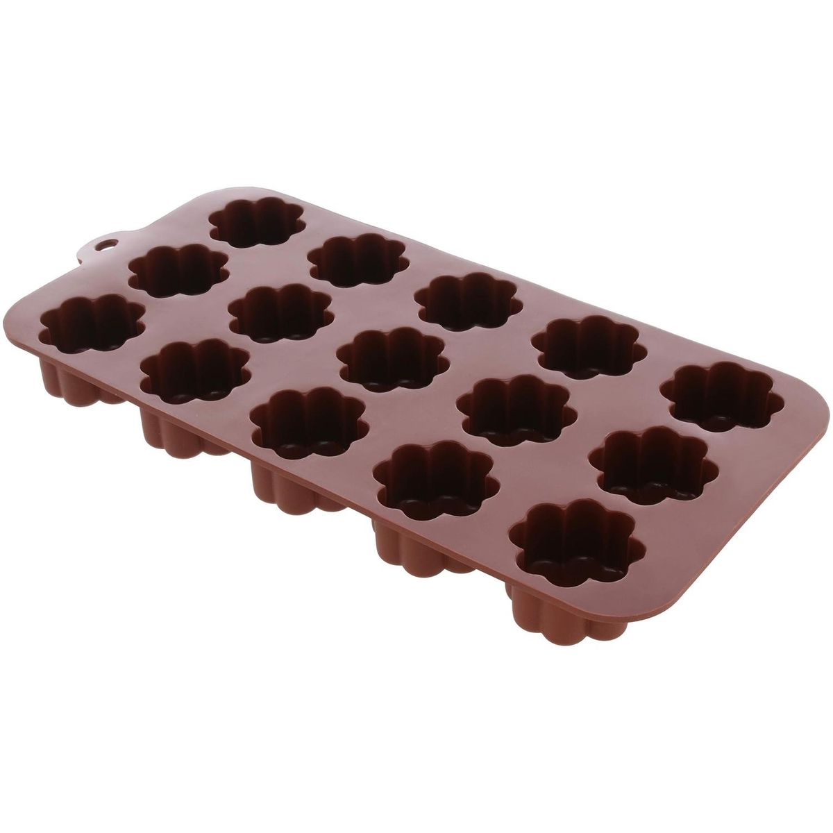 CASA BONITA - Molde Chocolate Casa Bonita Rectangular 12 Cavidades Café