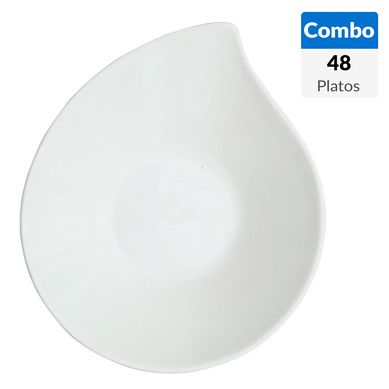 Combo 48 Bowl Diseos Loza Blanco