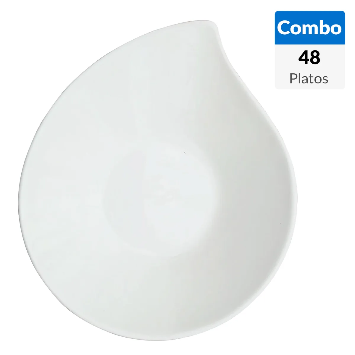  - Combo 48 Bowl Diseños Loza Blanco