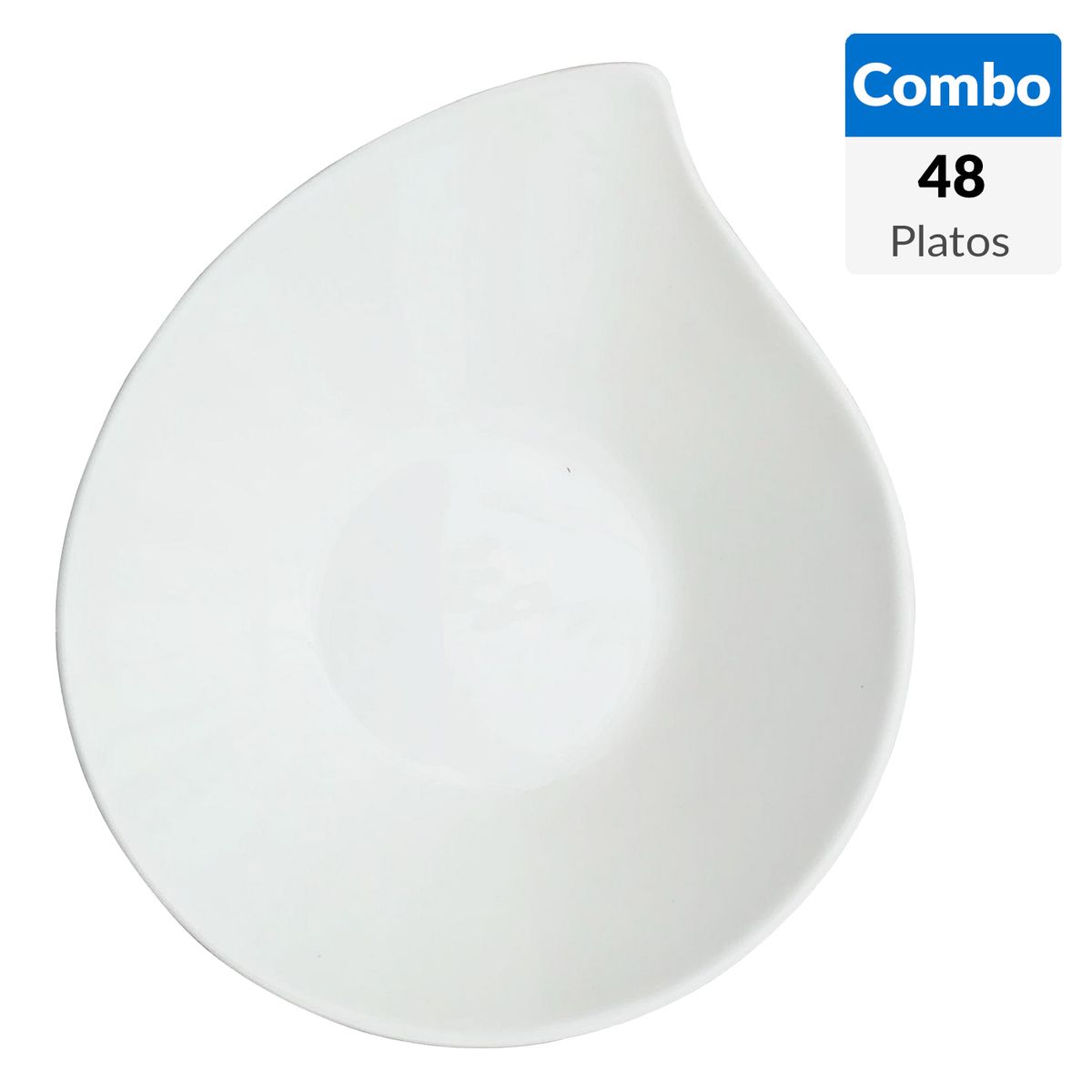  - Combo 48 Bowl Diseños Loza Blanco