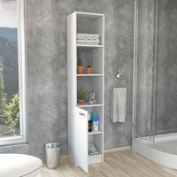 Estante Bath Melamina 3 Nivel(es) 33x162.2x26.8 cm Blanco