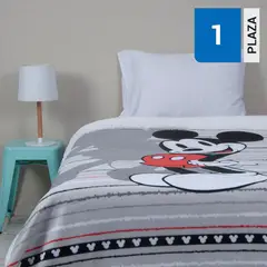 DISNEY - Frazada Sherpa Niño Mickey 1 plaza Multicolor