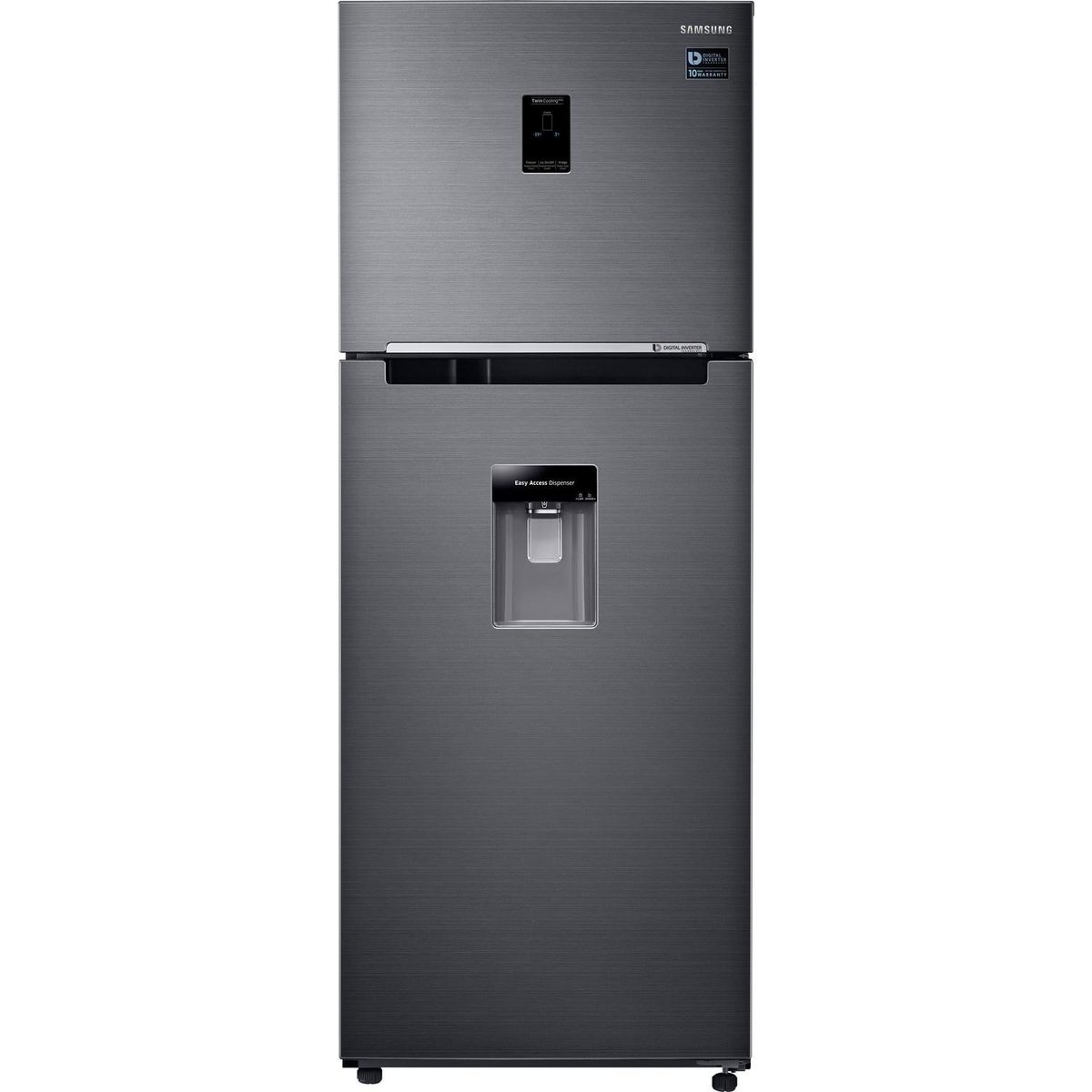 SAMSUNG - Refrigerador Top Freezer No Frost 368 Litros Black Stainless RT38K5992BS/ZS