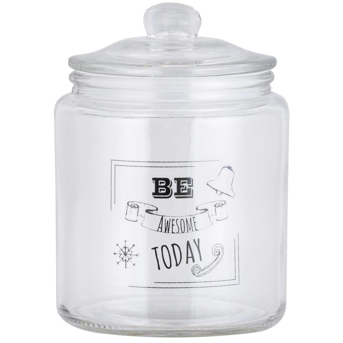 JUST HOME COLLECTION - Frasco con Tapa Vidrio 900 ml