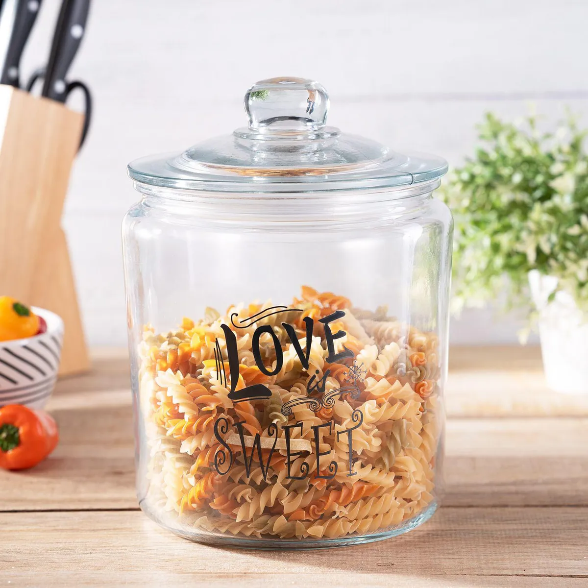 JUST HOME COLLECTION - Frasco con Tapa Vidrio 3900 ml