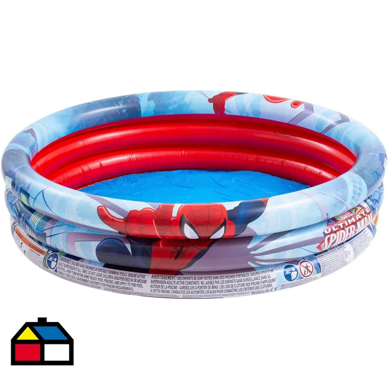 Piscina inflable spider man