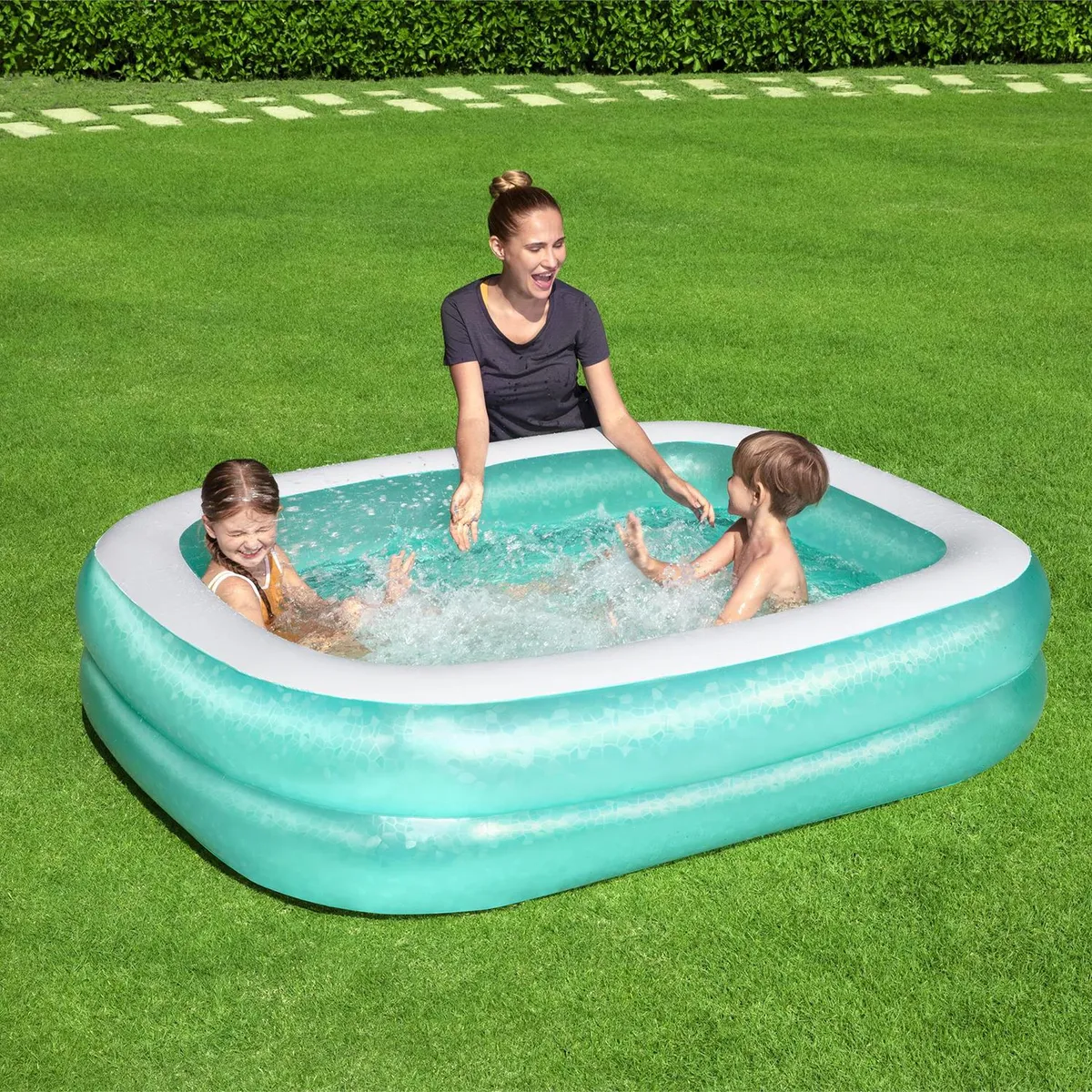 BESTWAY - Piscina Inflable Celeste 150x51x201 cm 450 l