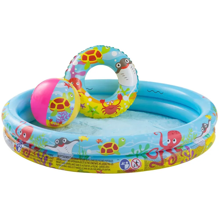 Piscina inflable con set