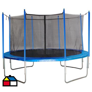 Cama elstica 3,66 m + malla de proteccin