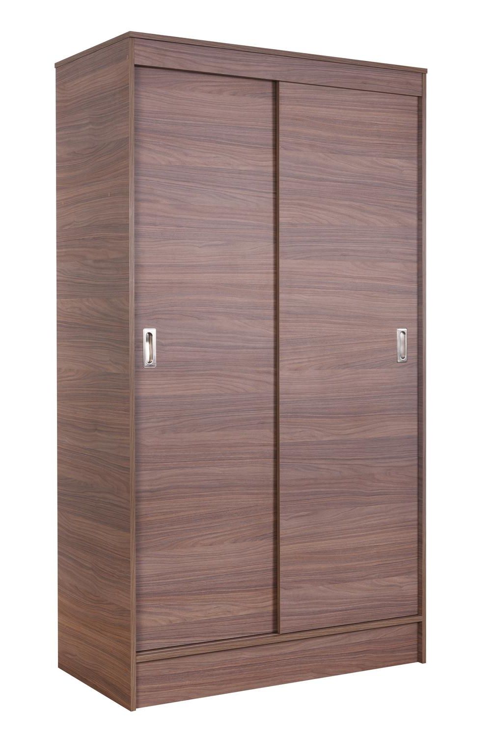 CIC - Clóset Caburga 2 Puerta(s) 4 Repisa(s) 100xx51 cm Walnut