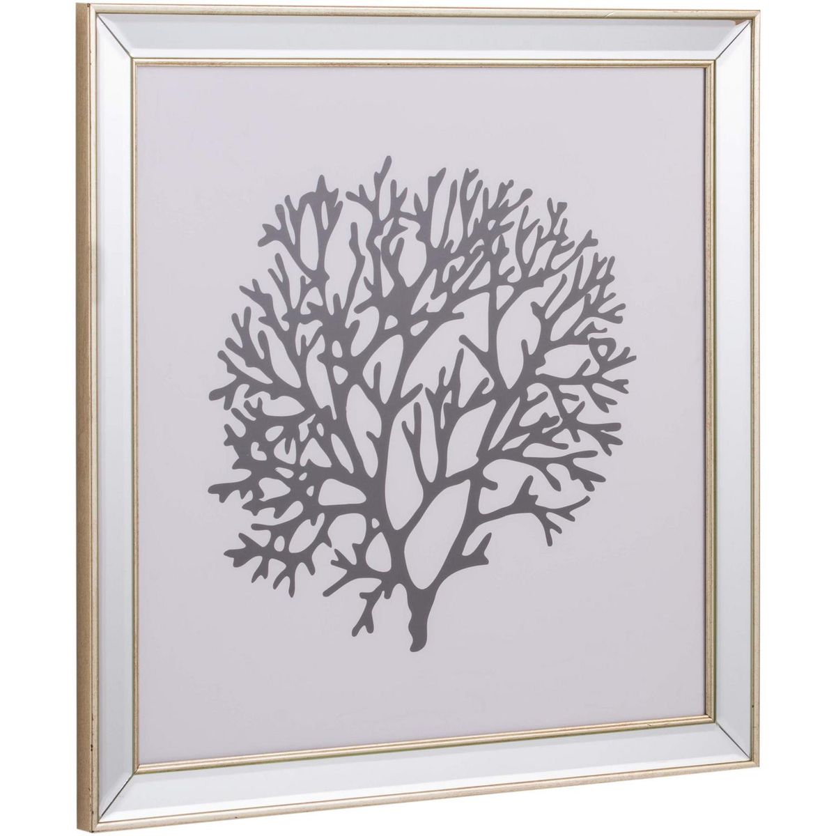 HOMY - Cuadro coral negro 50x50 cm