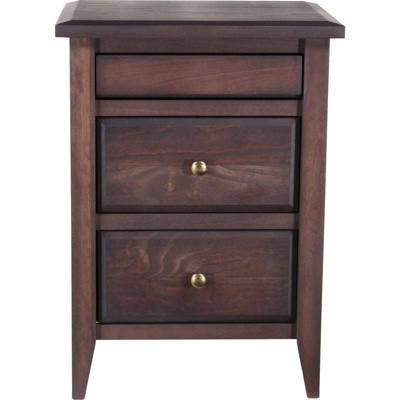 ROSEN - Velador 3 Cajón(es) BRERA 52x72x41 cm Café