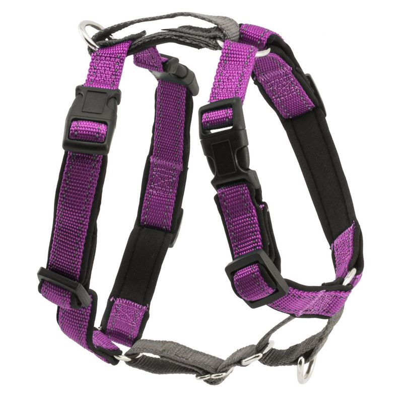 PETSAFE - Arnés para perro talla L de nylon Morado 3 en 1