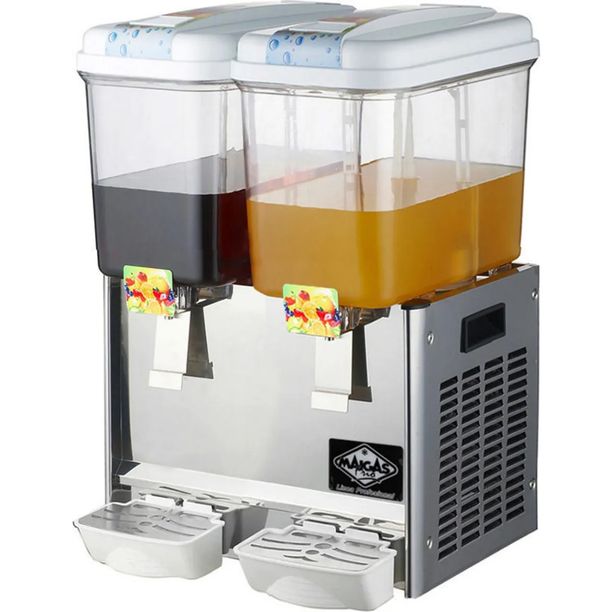MAIGAS - Dispensador de jugos 2 depósitos 18 litros inox