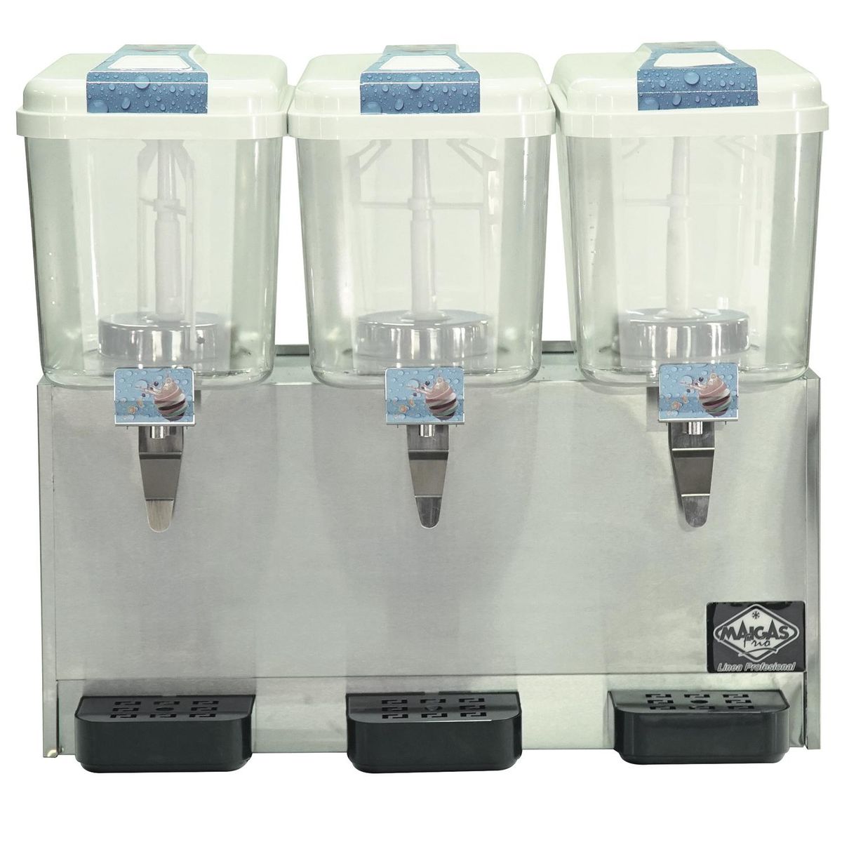 MAIGAS - Dispensador de jugos 3 depósitos 18 litros inox