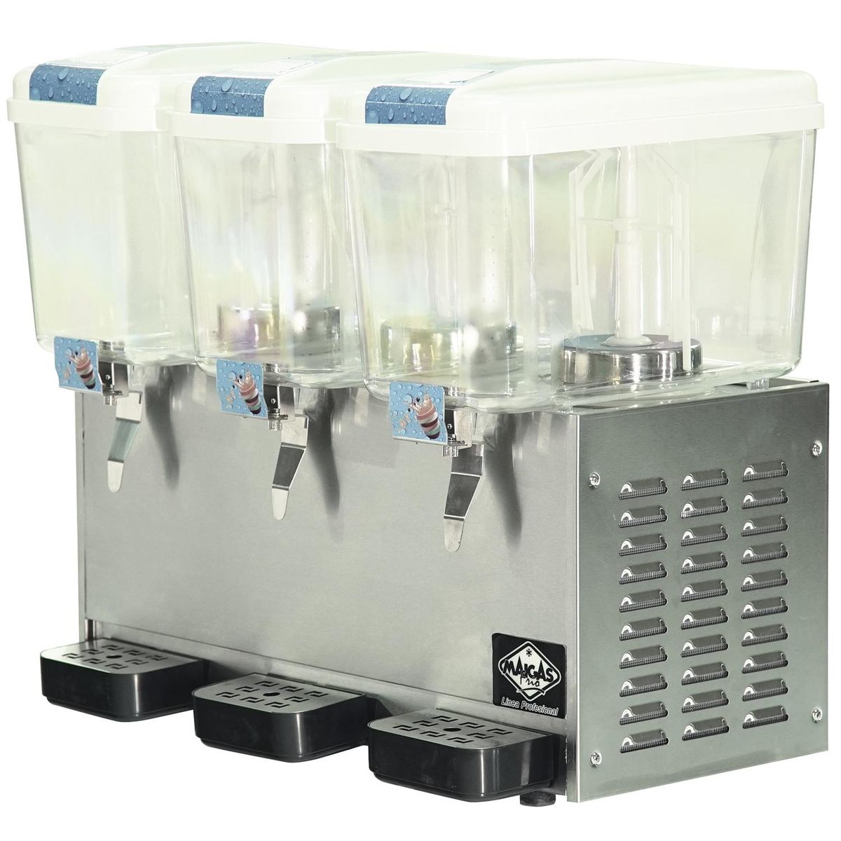 MAIGAS - Dispensador de jugos 3 depósitos 18 litros inox