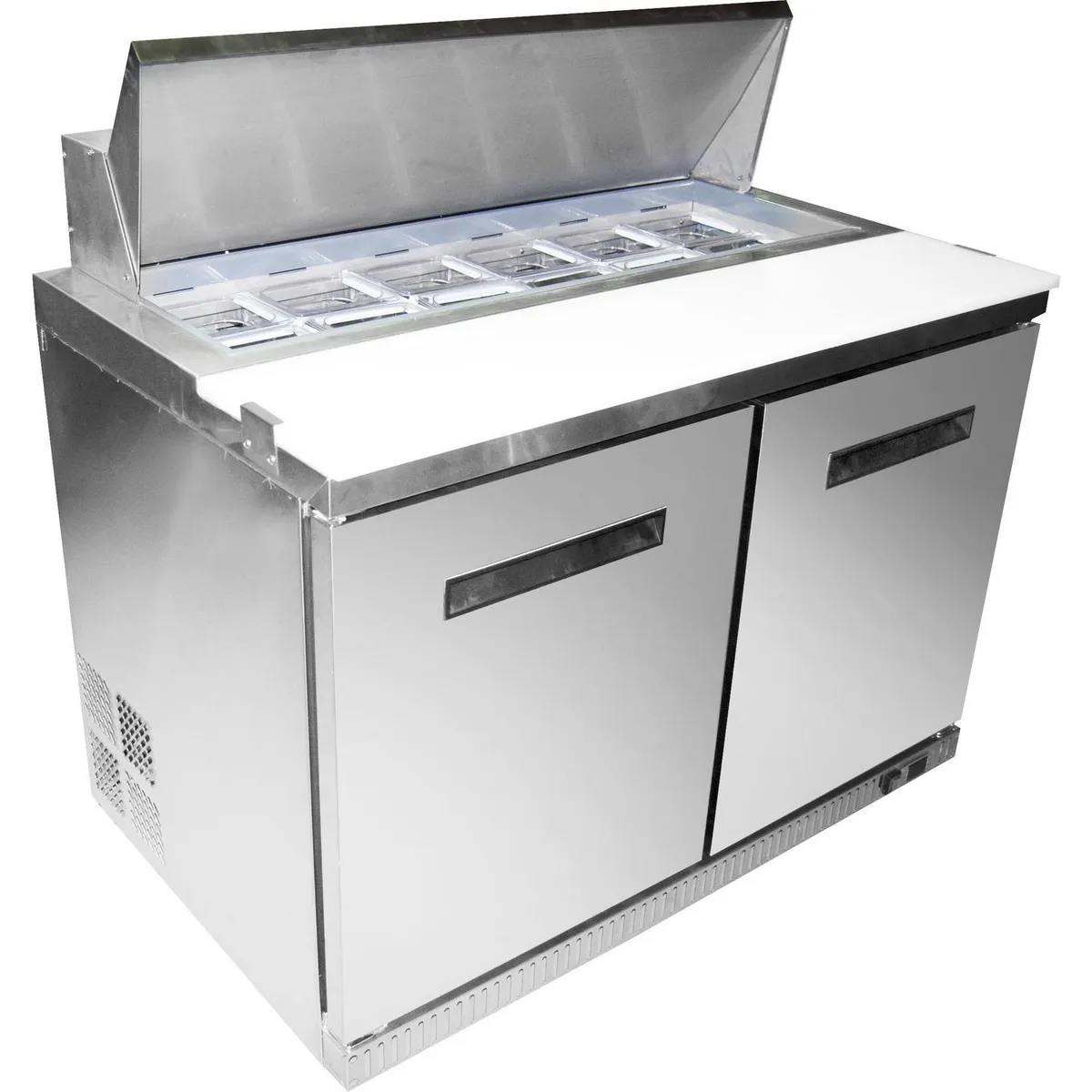 MAIGAS - Mesón saladette refrigerado 335 litros inox