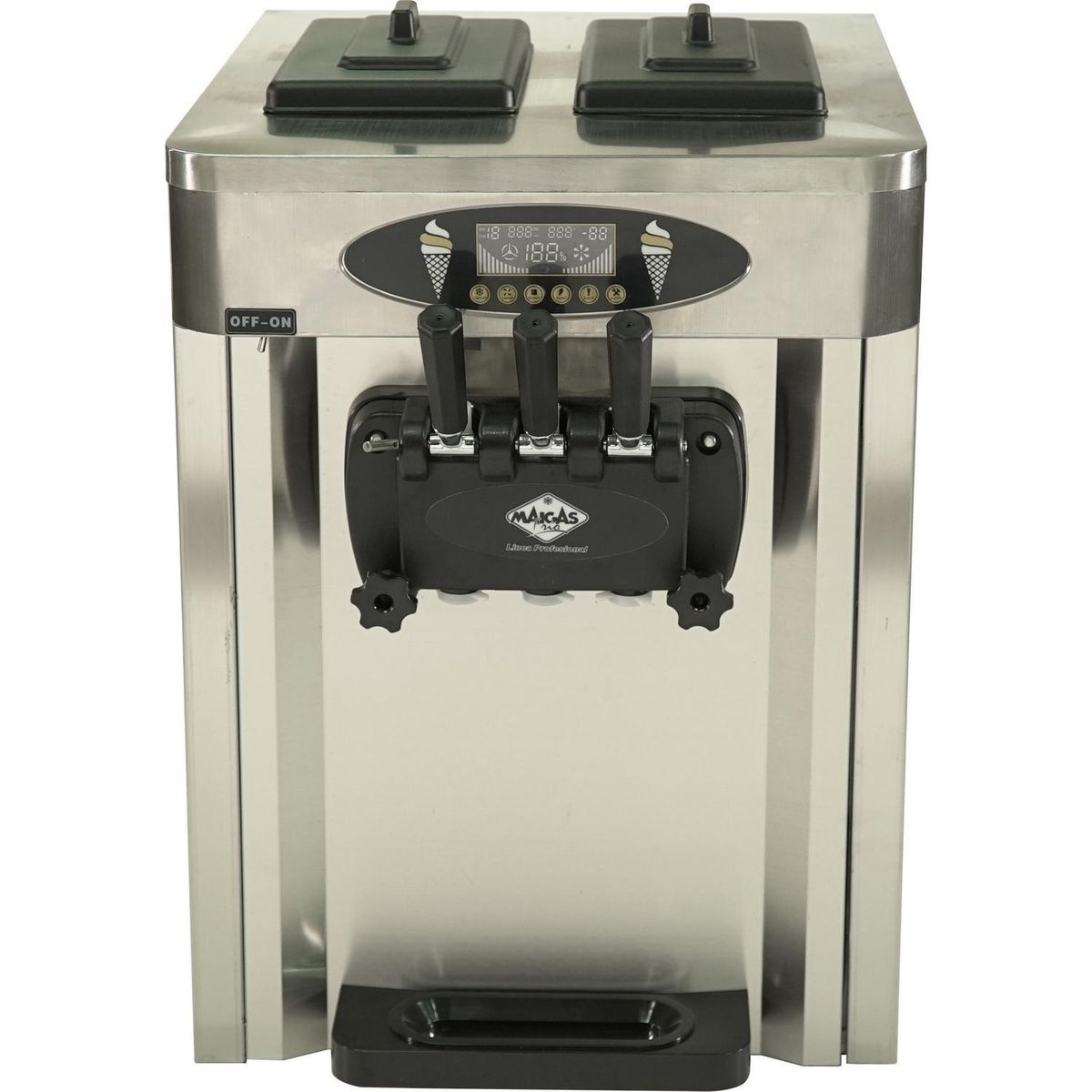 MAIGAS - Máquina de helados soft sobremesa 25 litros inox