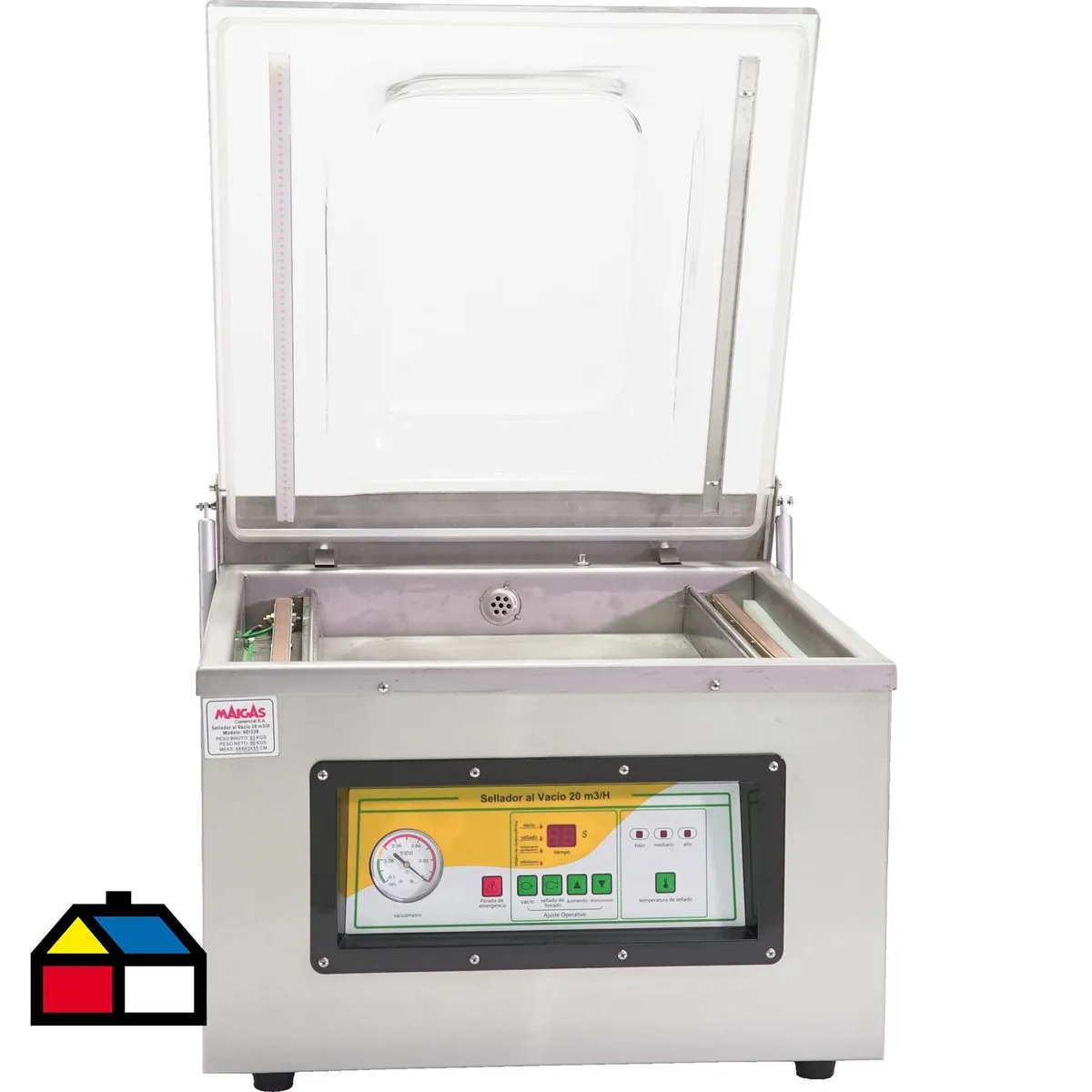 MAIGAS - Selladora al vacío 20 m3/hr inox