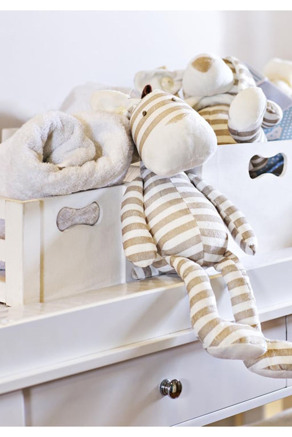 HOMY - Set 4 Cajas Decorativas 37.5x15.3x  Blanco