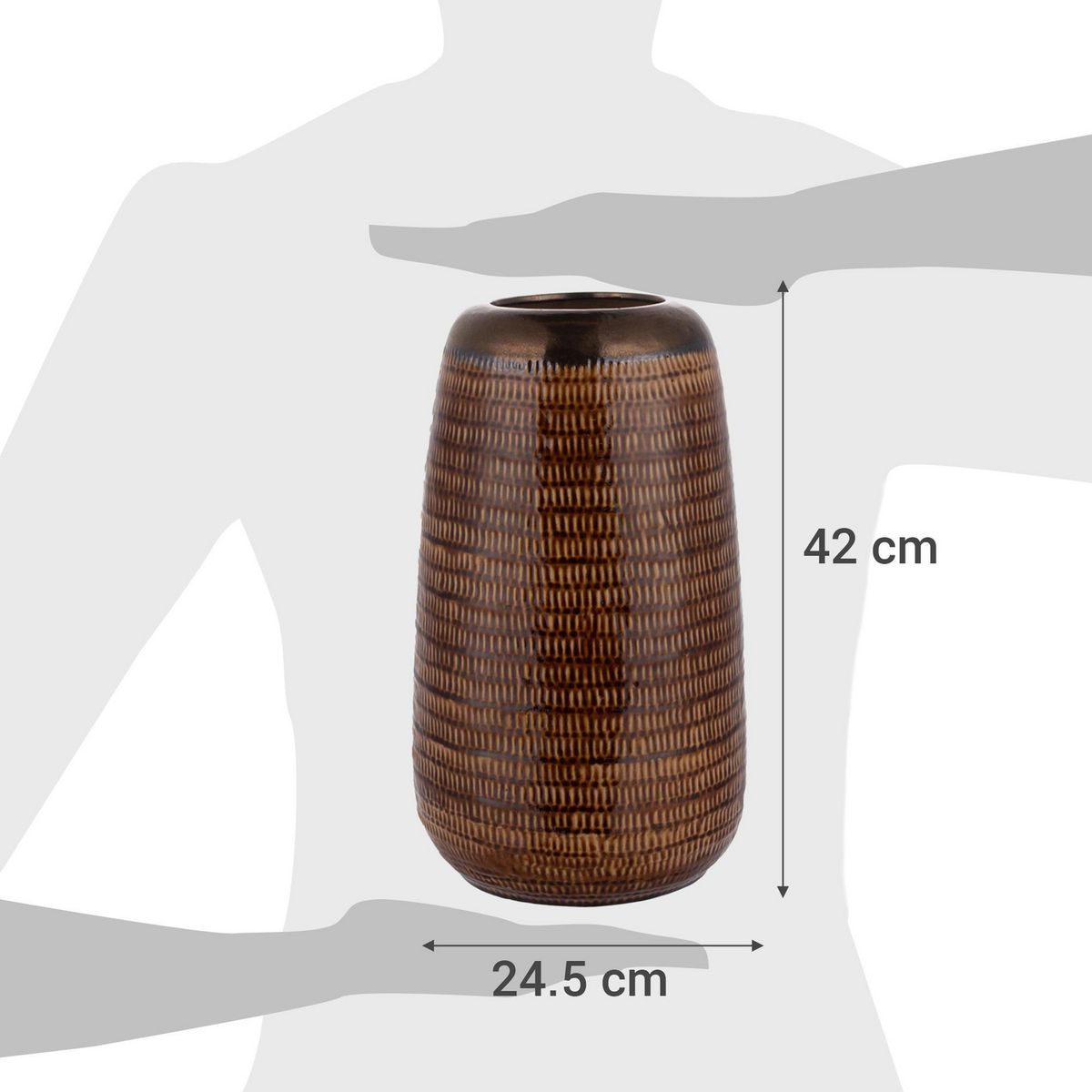 JUST HOME COLLECTION - Florero Kura 24x42 cm