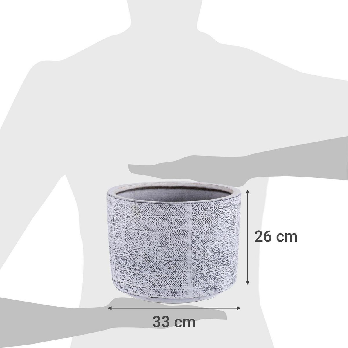 JUST HOME COLLECTION - Macetero de cerámica Manu