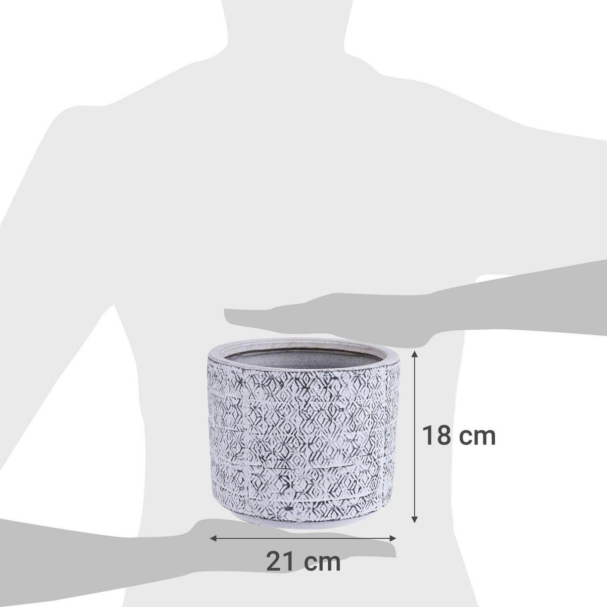 JUST HOME COLLECTION - Macetero de cerámica Manu