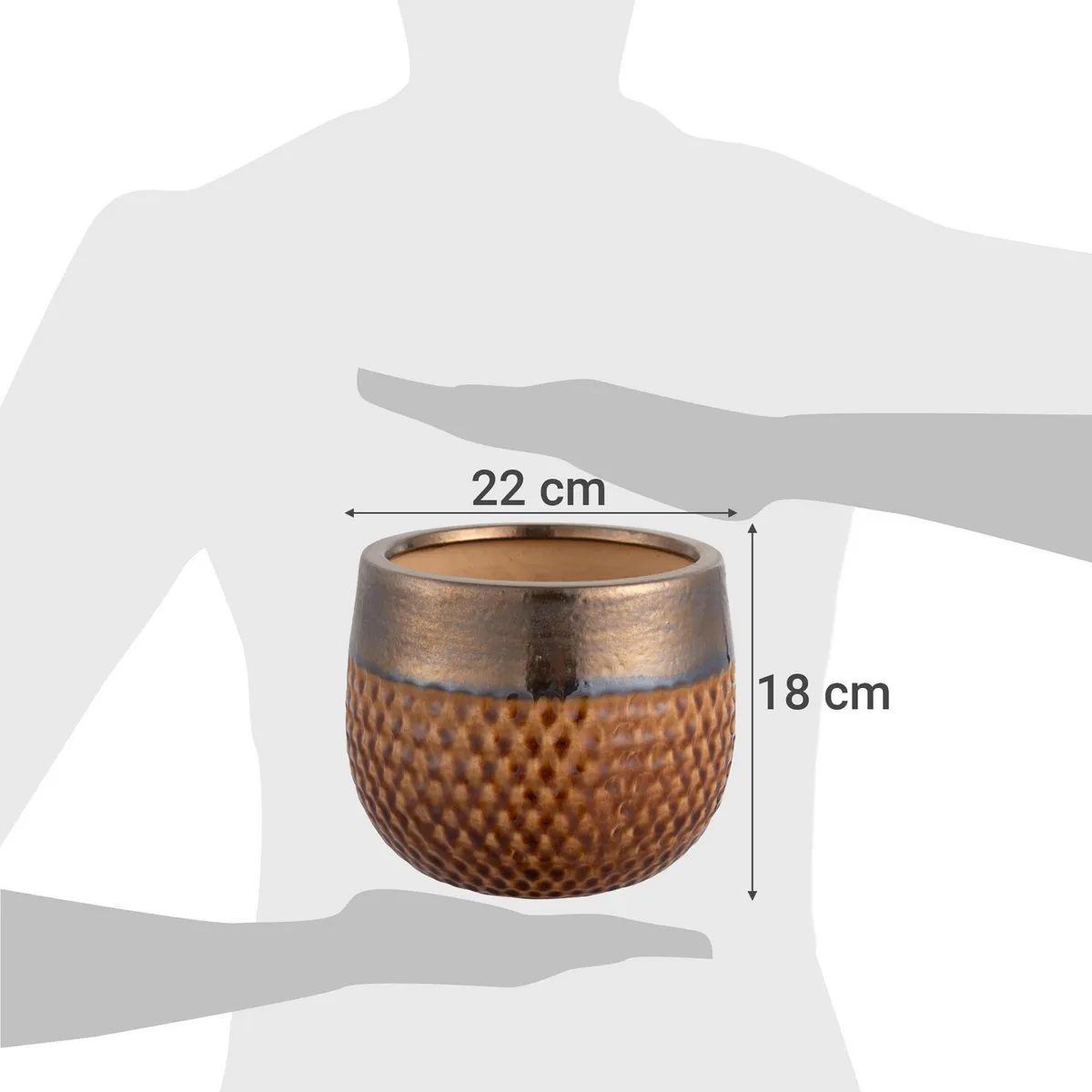 JUST HOME COLLECTION - Macetero de cerámica Kura