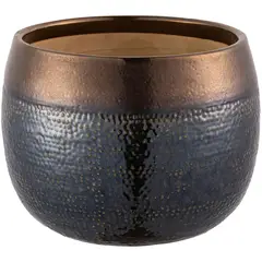 JUST HOME COLLECTION - Macetero de cerámica Aisea 30x23 cm Oliva dorado