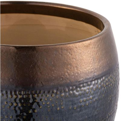 Imagen 2 del producto Macetero Aisea de Cerámica 30x23 cm Oliva dorado