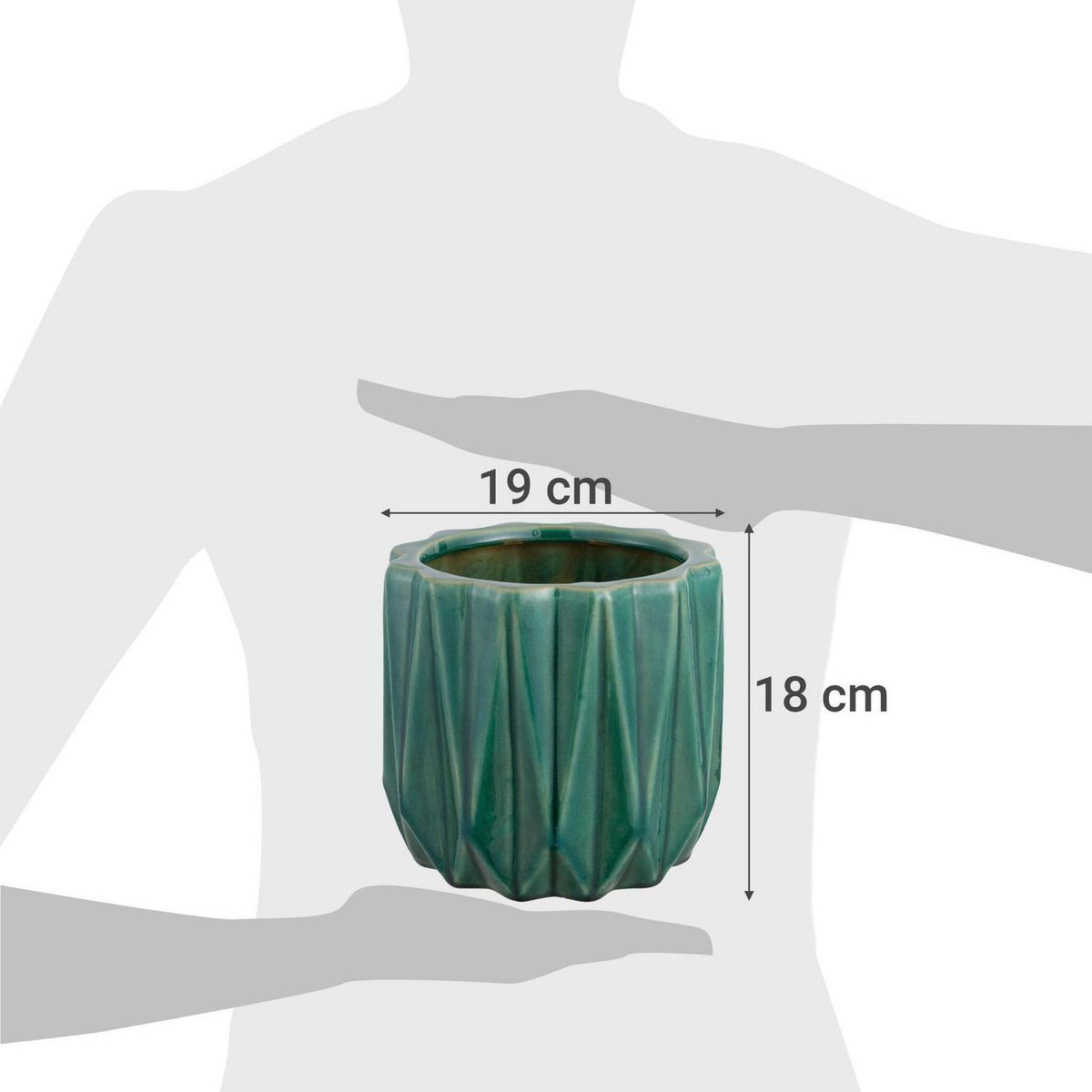 JUST HOME COLLECTION - Macetero de cerámica Nui