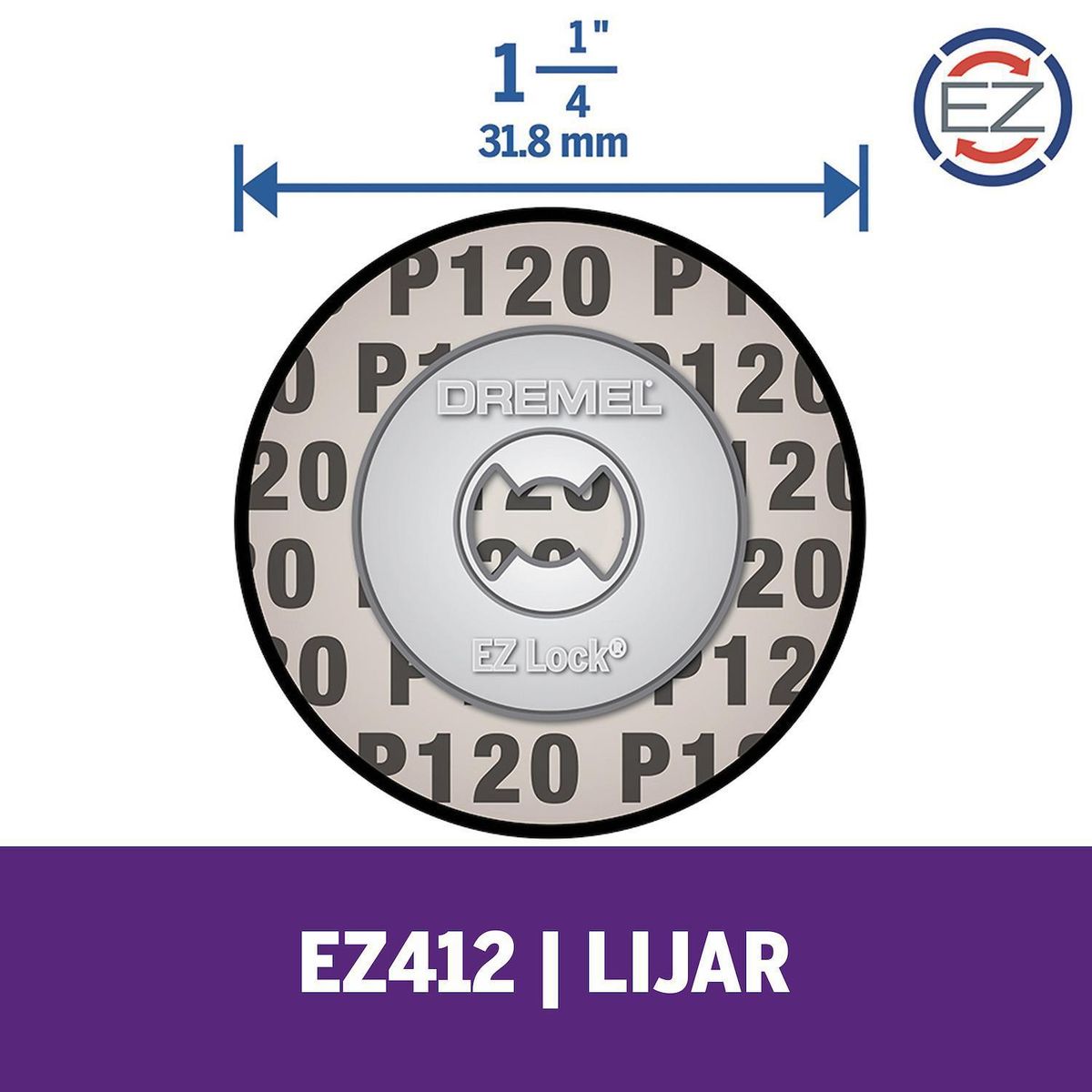 DREMEL - Discos de lija 120 ezlock