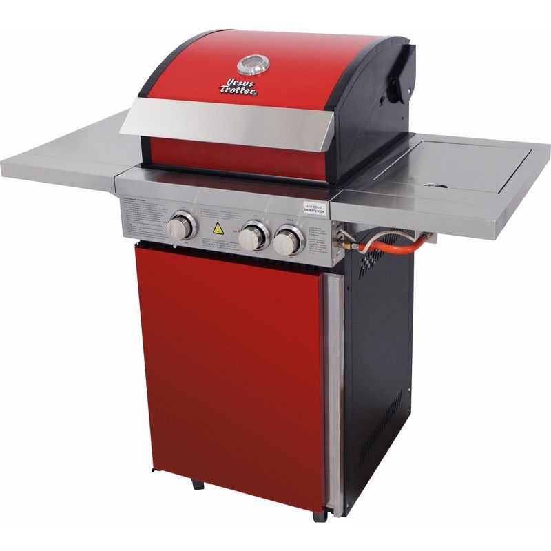 URSUS TROTTER - Parrilla a Gas 2 Quemadores + Quemador Lateral