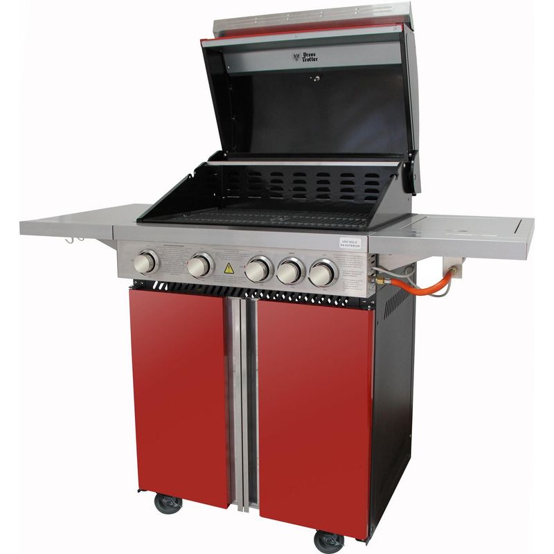 URSUS TROTTER - Parrilla a Gas 4 Quemadores + Quemador Lateral