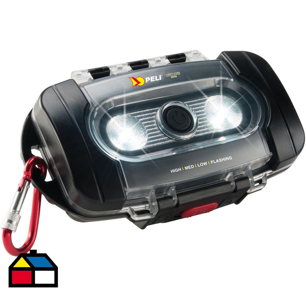 PELICAN - Linterna estuche portátil 4xAA 9000 lúmenes Negra