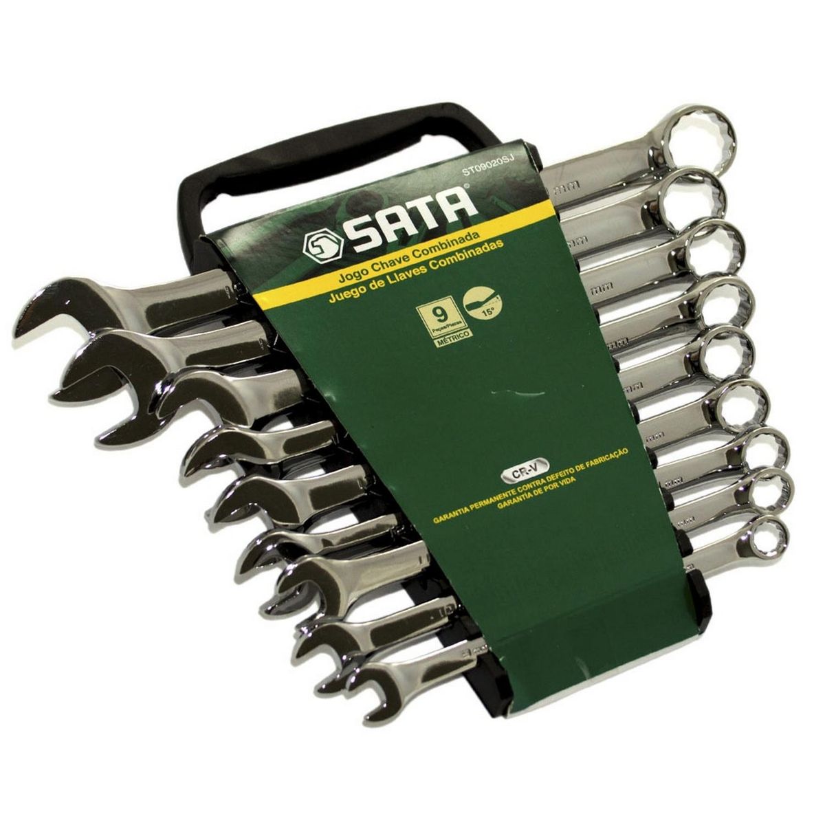SATA - Juego llaves combinadas 9 piezas 8-19 mm