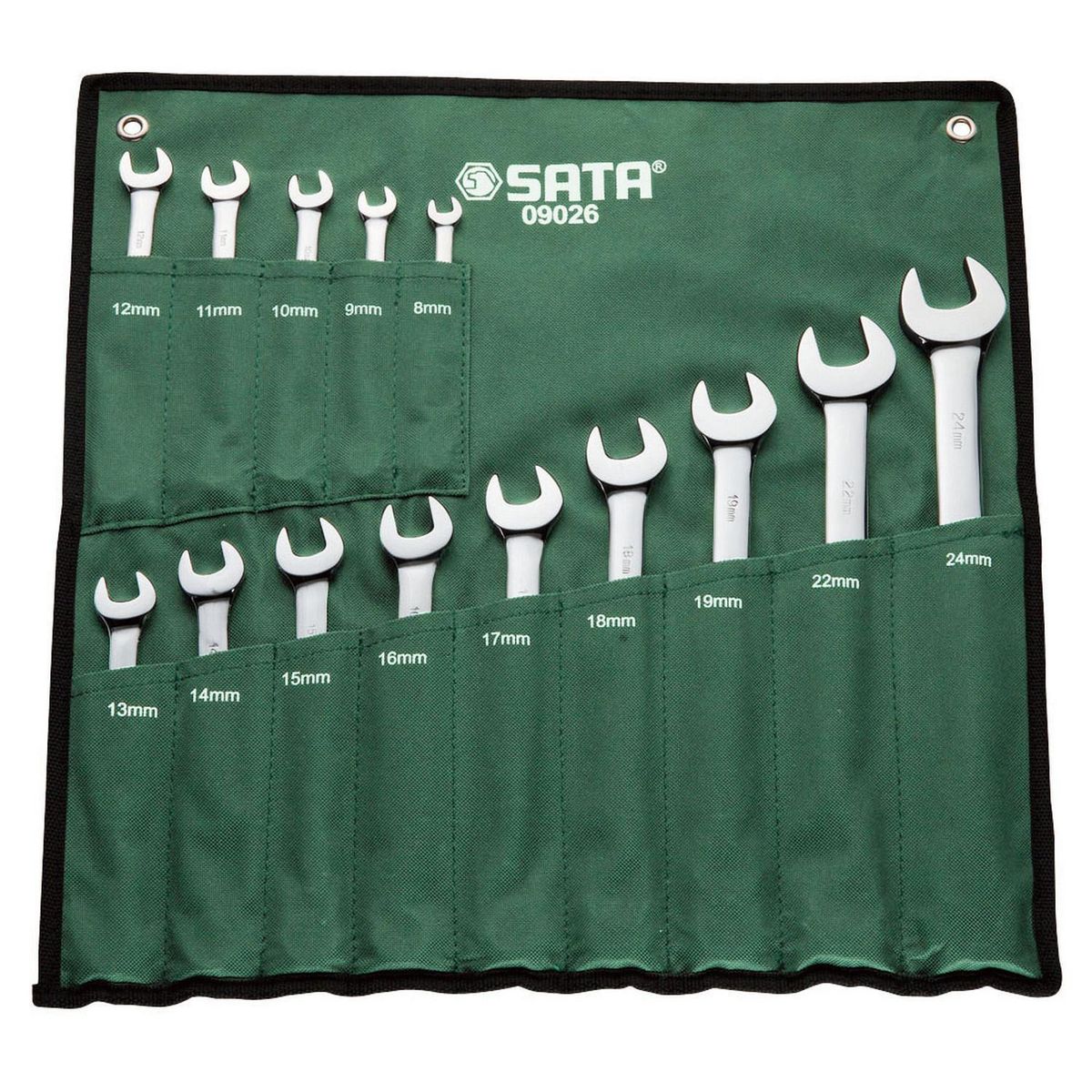 SATA - Juego llaves combinadas 14 piezas 8-24 mm
