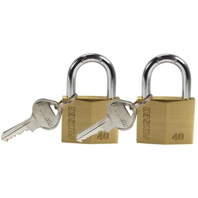 Set 2 candados bronce fx 40mm