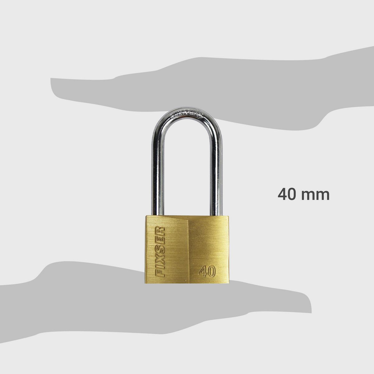 FIXSER - Candado 40 mm Bronce con Llaves