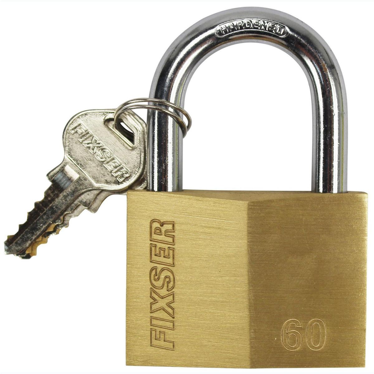 FIXSER - Candado 60 mm Plata con Llaves