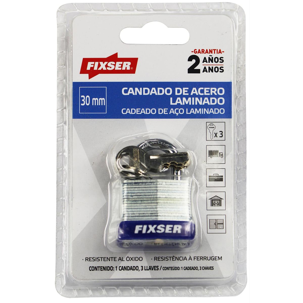 FIXSER - Candado laminado fx 30mm