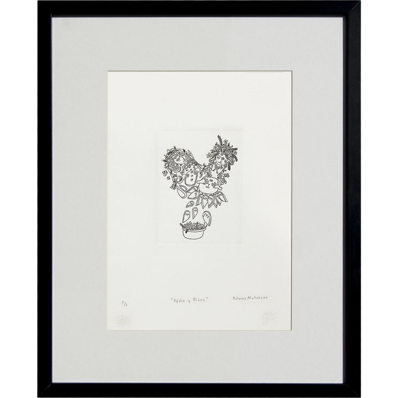 ARTEFACTORY - Cuadro Ofelia y Diana artista Paloma Maturana 56x71 cm