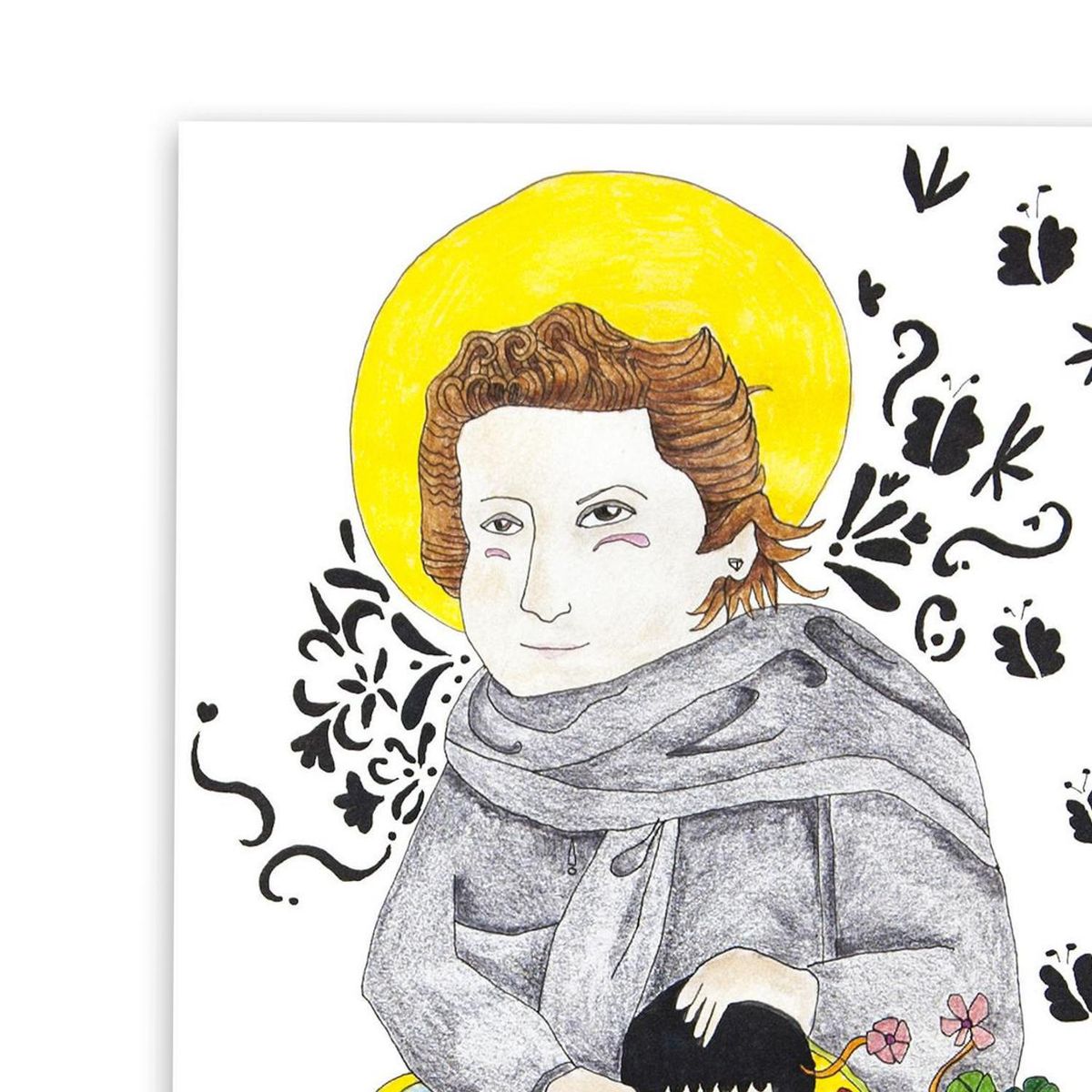 ARTEFACTORY - Grabado Santo artista Paloma Maturana 35x50 cm