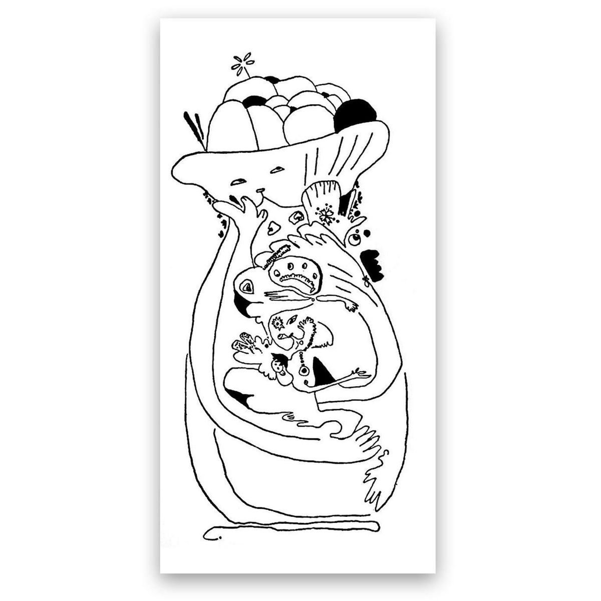 ARTEFACTORY - Grabado Macetero artista Paloma Maturana 35x50 cm