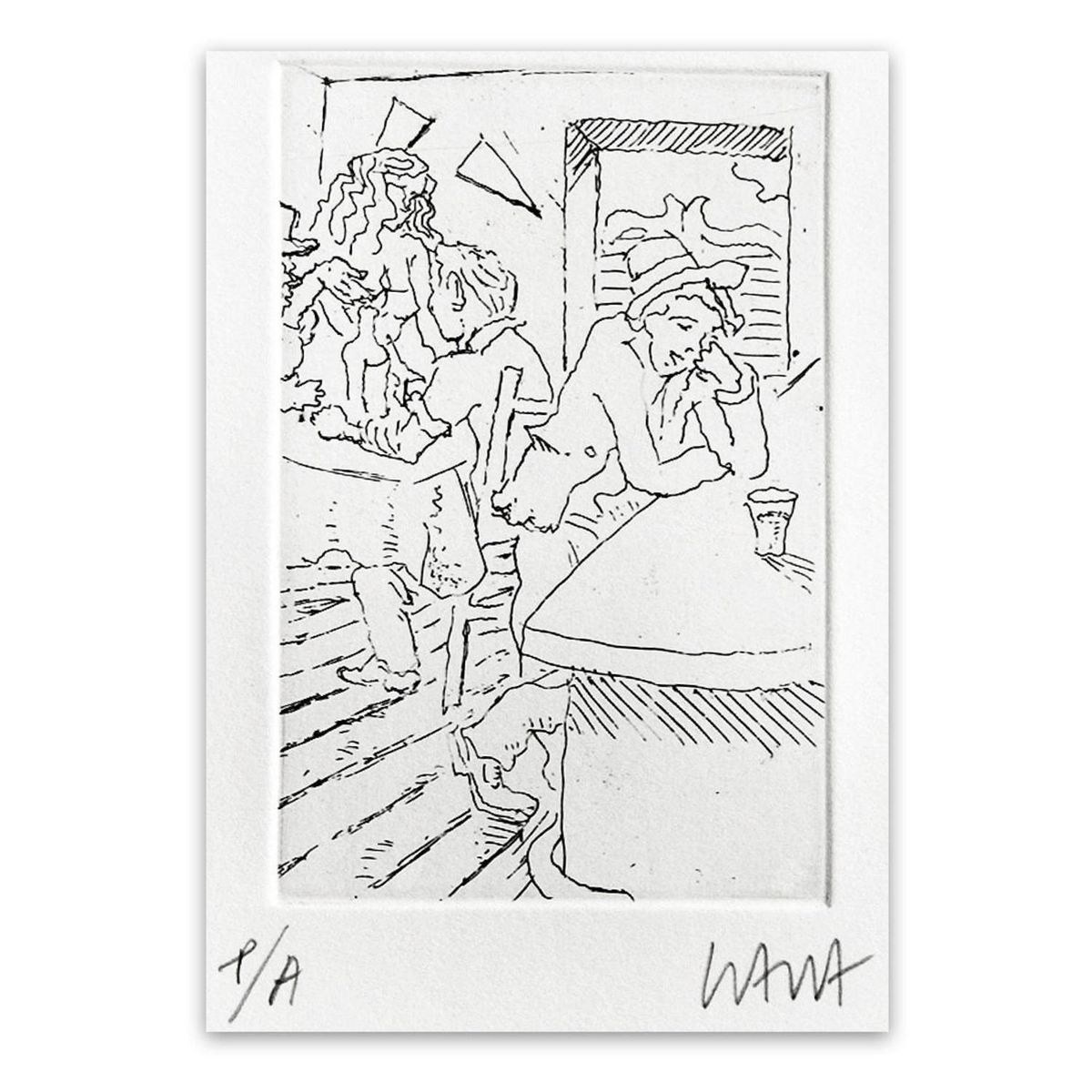 ARTEFACTORY - Grabado Bar artista Andrés Gana 25x35 cm