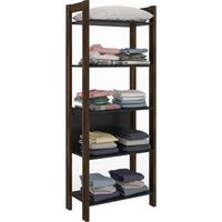 Estante MDF 5 Nivel(es) 65x165.5x35 cm Nogal