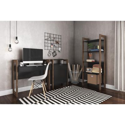 Imagen 2 del producto Estante MDF 5 Nivel(es) 65x165.5x35 cm Nogal